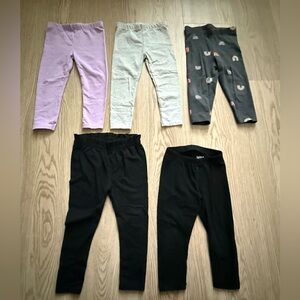 Toddler Girl Leggings - Bundle of 5